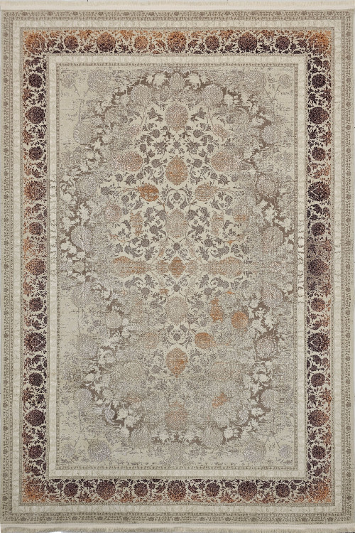 فرش 700 shaneh تپریس Enzo 6018 کرم بژ – نمای کامل فرش