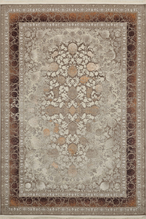 فرش 700 shaneh تپریس Enzo 6018 نسکافهای – نمای کامل فرش