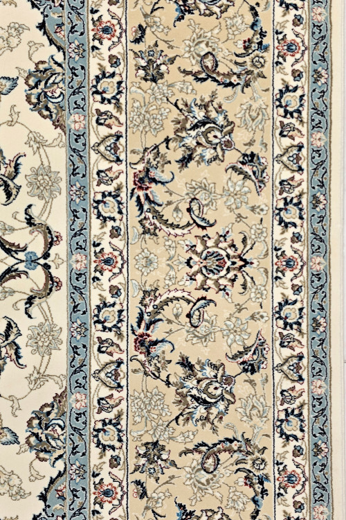 حاشیه فرش ستاره کویر یز طرح دستبافت نایین کد51