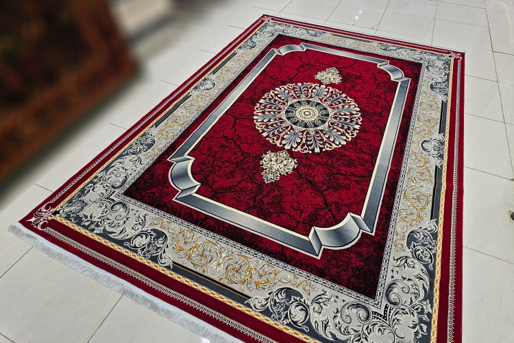 فرش 700 شانه میراث ماندگار نقشه هیراد لاکی اکریلیک تراکم 2550