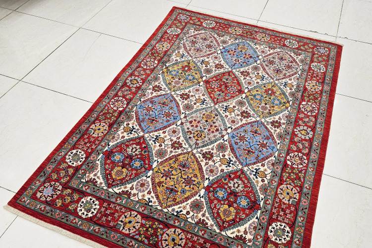 فرش ماشینی با پشم طبیعی شرکت دلان مدل WF2300 کاملا مشابه دستبافت