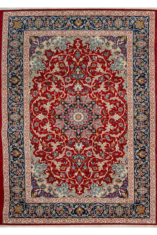 فرش ماشینی با پشم طبیعی شرکت دلان مدل WF2320 کاملا مشابه دستبافت