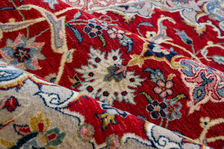 فرش ماشینی با پشم طبیعی شرکت دلان مدل WF2320 کاملا مشابه دستبافت