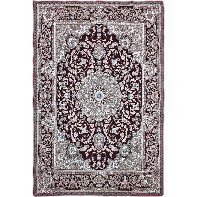 روفرشی فیلی رنگ کیابافت یزد طرح کژال کد 408