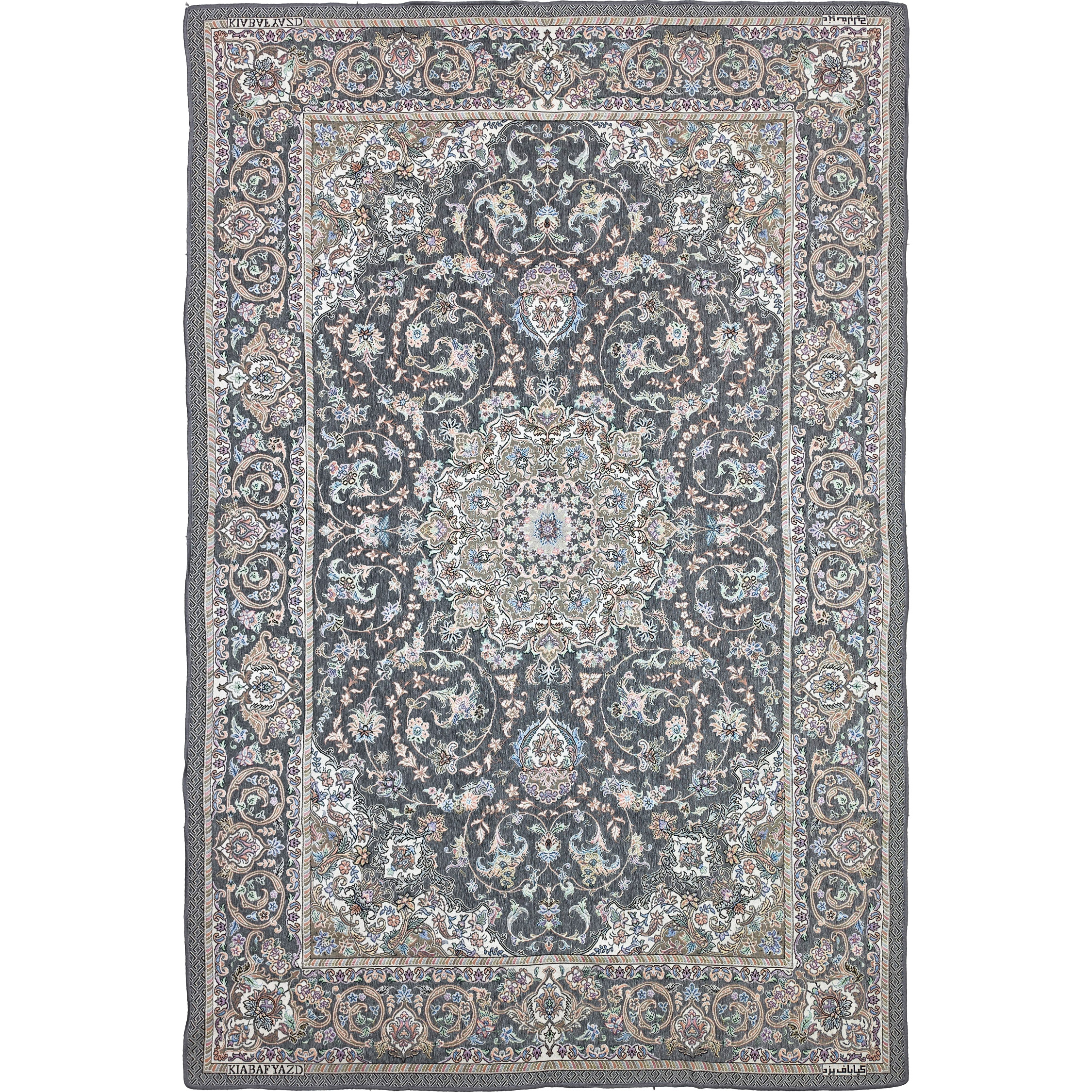 روفرشی فیلی رنگ کیابافت یزد طرح کژال کد 408