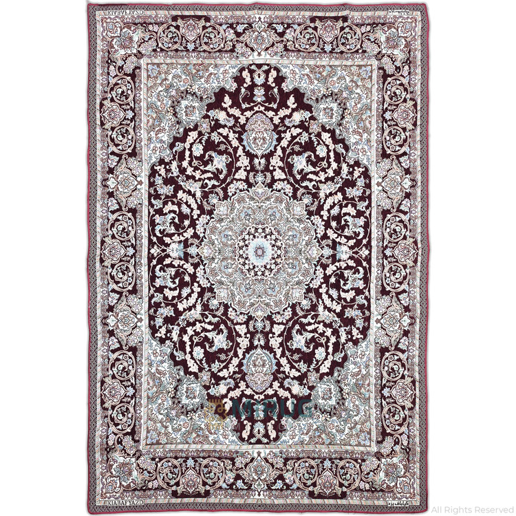 روفرشی مخمل شانل کیابافت یزد مدل کژال کد 408 رنگ زرشکی