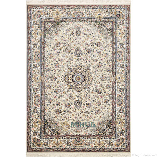 فرش 1000 شانه ستاره کویر یزد کلکسیون عالی قاپو کد L051-3020 تراکم 3600