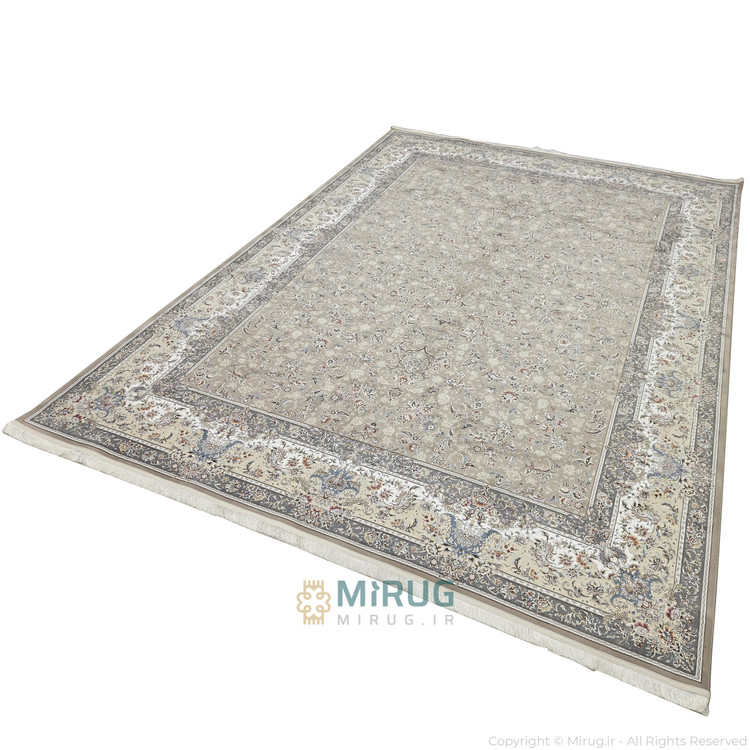 فرش ماشینی اکریلیک 1200 شانه طرح افشان نسکافهای، درجهیک و بدون عیب و ایراد