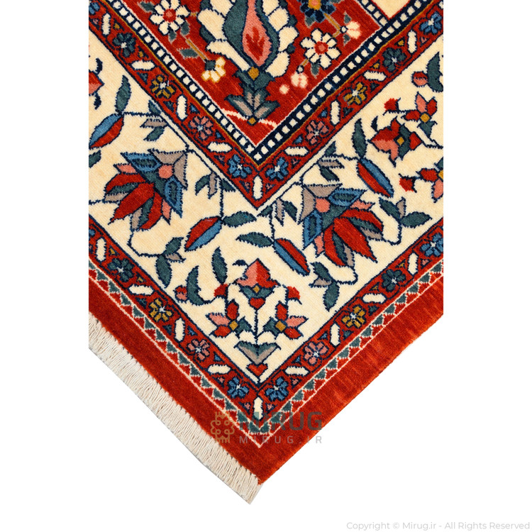 فرش ضخیم غیر برجسته زریندلان مدل WF2770 با ریشه دوگره سرخود