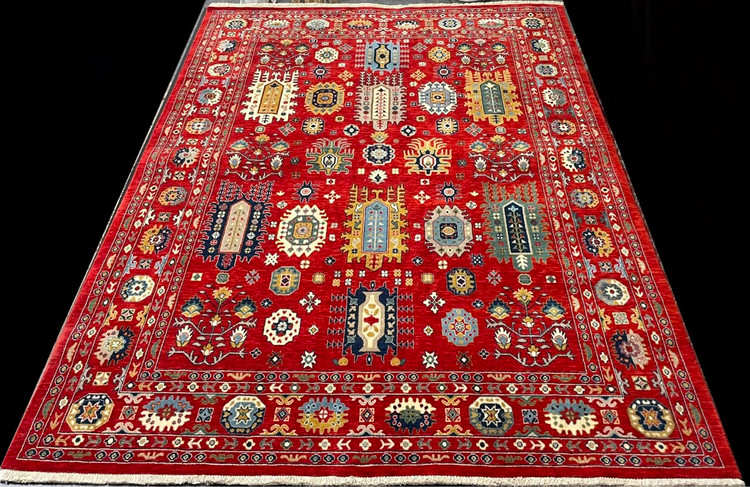 فرش ضخیم و غیر برجسته با پشم طبیعی مدل WF3030 از برند زرین دلان