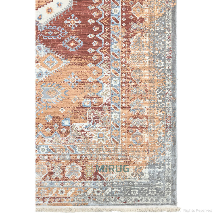 نمای کامل فرش وینتیج و کهنه نما طرح سلطان آباد کد 7311B میراگ