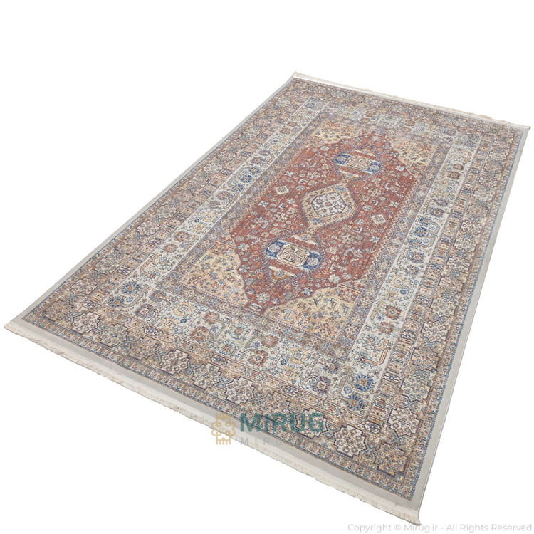 دکوراسیون مدرن و نئوکلاسیک پذیرایی با فرش روناسی وینتیج کد 8315LC