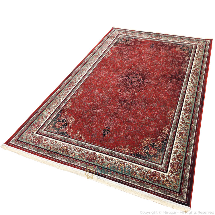 دکوراسیون کلاسیک و سنتی پذیرایی با فرش لاکی 1200 شانه درین