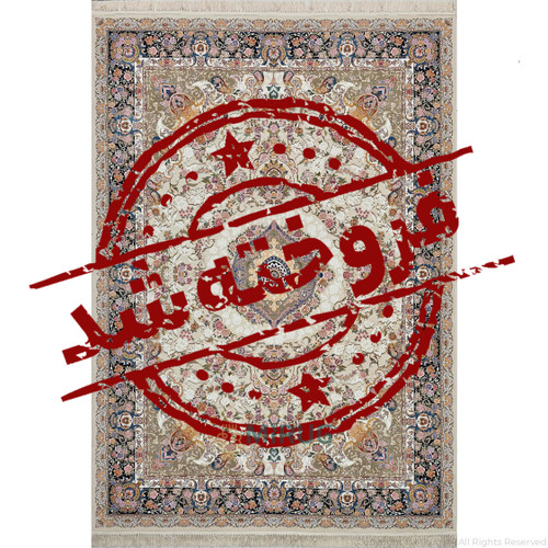 فرش 1200 شانه بهشتی تبریز نقشه 1080 کرم کلکسیون تبریز تراکم 3600