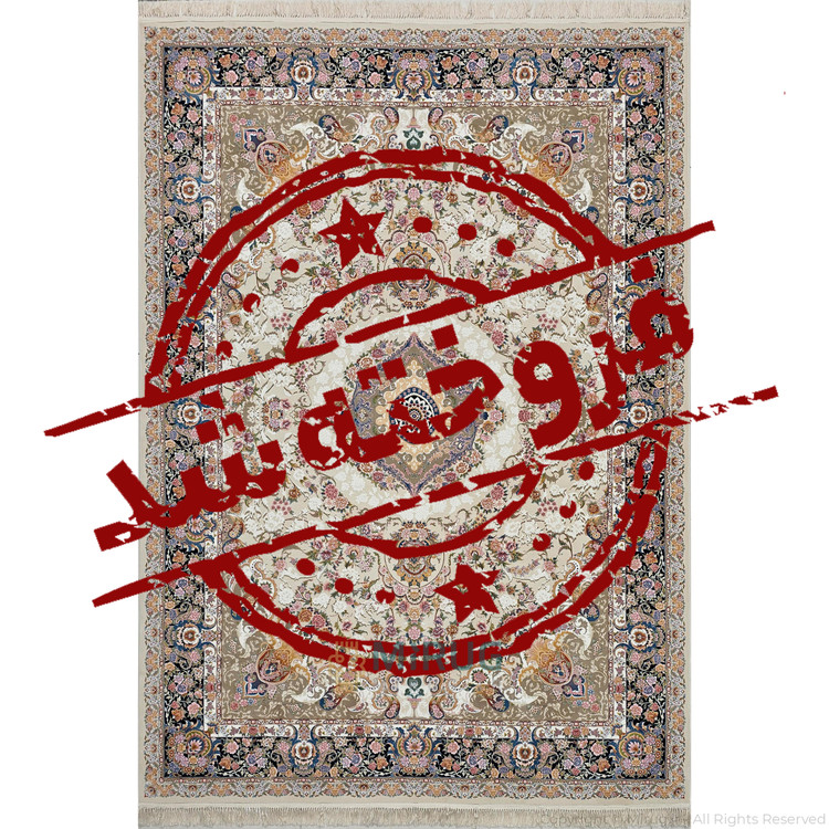 فرش 1200 شانه بهشتی تبریز نقشه 1080 کرم کلکسیون تبریز تراکم 3600